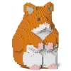 Jekca - Hamster 01-M03 - Big - Lego - Sculpture - Construction - 4D - Brick Animals - Toys - Avvenice