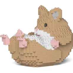 Jekca - Hamster 04-M01 - Big - Lego - Sculpture - Construction - 4D - Brick Animals - Toys - Avvenice