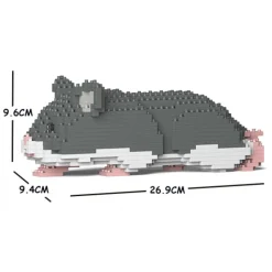 Jekca - Hamster 03S-M02 - Lego - Sculpture - Construction - 4D - Brick Animals - Toys - Avvenice