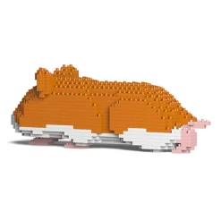 Jekca - Hamster 03S-M03 - Lego - Sculpture - Construction - 4D - Brick Animals - Toys - Avvenice