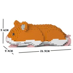 Jekca - Hamster 03S-M03 - Lego - Sculpture - Construction - 4D - Brick Animals - Toys - Avvenice