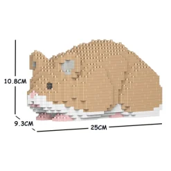 Jekca - Hamster 02S-M01 - Lego - Sculpture - Construction - 4D - Brick Animals - Toys - Avvenice
