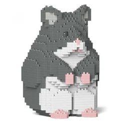 Jekca - Hamster 01S-M02 - Lego - Sculpture - Construction - 4D - Brick Animals - Toys - Avvenice