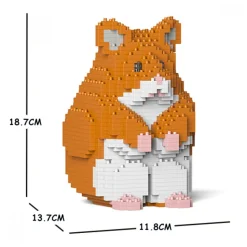 Jekca - Hamster 01S-M03 - Lego - Sculpture - Construction - 4D - Brick Animals - Toys - Avvenice