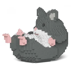 Jekca - Hamster 04S-M02 - Lego - Sculpture - Construction - 4D - Brick Animals - Toys - Avvenice