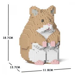 Jekca - Hamster 01S-M01 - Lego - Sculpture - Construction - 4D - Brick Animals - Toys - Avvenice