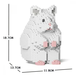 Jekca - Hamster 01S-M04 - Lego - Sculpture - Construction - 4D - Brick Animals - Toys - Avvenice