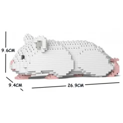 Jekca - Hamster 03S-M04 - Lego - Sculpture - Construction - 4D - Brick Animals - Toys - Avvenice