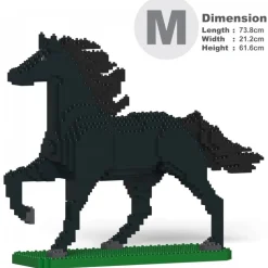 Jekca - Horse 04-M03 - Big - Lego - Sculpture - Construction - 4D - Brick Animals - Toys - Avvenice