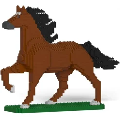 Jekca - Horse 04-M01 - Big - Lego - Sculpture - Construction - 4D - Brick Animals - Toys - Avvenice