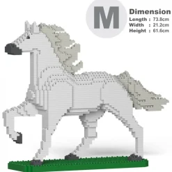 Jekca - Horse 04-M02 - Big - Lego - Sculpture - Construction - 4D - Brick Animals - Toys - Avvenice
