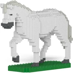 Jekca - Horse 02-M02 - Big - Lego - Sculpture - Construction - 4D - Brick Animals - Toys - Avvenice