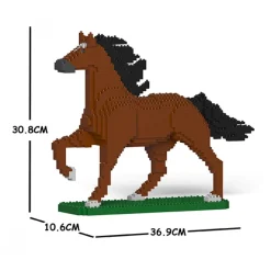 Jekca - Horse 03S-M01 - Lego - Sculpture - Construction - 4D - Brick Animals - Toys - Avvenice