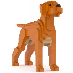 Jekca - Hungarian Vizsla 01 - Lego - Sculpture - Construction - 4D - Brick Animals - Toys - Avvenice