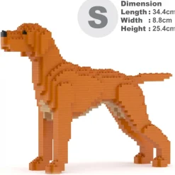 Jekca - Hungarian Vizsla 01 - Lego - Sculpture - Construction - 4D - Brick Animals - Toys - Avvenice