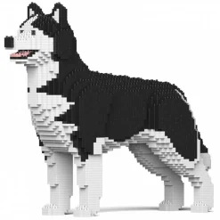 Jekca - Husky 4-in-1 Pack 01-M01 - Big - Lego - Sculpture - Construction - 4D - Brick Animals - Toys - Avvenice