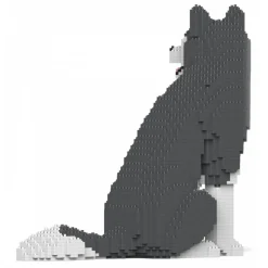 Jekca - Husky 4-in-1 Pack 01-M04 - Big - Lego - Sculpture - Construction - 4D - Brick Animals - Toys - Avvenice