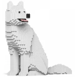 Jekca - Husky 4-in-1 Pack 01-M02 - Big - Lego - Sculpture - Construction - 4D - Brick Animals - Toys - Avvenice