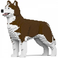 Jekca - Husky 4-in-1 Pack 01-M03 - Big - Lego - Sculpture - Construction - 4D - Brick Animals - Toys - Avvenice