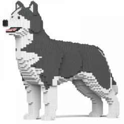 Jekca - Husky 4-in-1 Pack 01S-M04 - Lego - Sculpture - Construction - 4D - Brick Animals - Toys - Avvenice