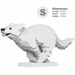 Jekca - Husky 4-in-1 Pack 01S-M02 - Lego - Sculpture - Construction - 4D - Brick Animals - Toys - Avvenice