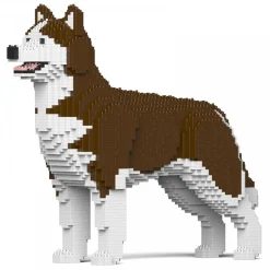 Jekca - Husky 4-in-1 Pack 01S-M03 - Lego - Sculpture - Construction - 4D - Brick Animals - Toys - Avvenice