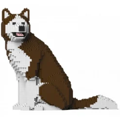 Jekca - Husky 4-in-1 Pack 01S-M03 - Lego - Sculpture - Construction - 4D - Brick Animals - Toys - Avvenice