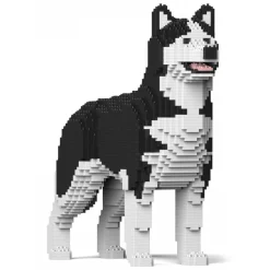 Jekca - Husky 4-in-1 Pack 01S-M01 - Lego - Sculpture - Construction - 4D - Brick Animals - Toys - Avvenice