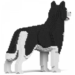 Jekca - Husky 4-in-1 Pack 01S-M01 - Lego - Sculpture - Construction - 4D - Brick Animals - Toys - Avvenice