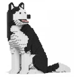 Jekca - Husky 4-in-1 Pack 01S-M01 - Lego - Sculpture - Construction - 4D - Brick Animals - Toys - Avvenice
