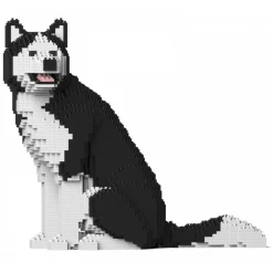 Jekca - Husky 4-in-1 Pack 01S-M01 - Lego - Sculpture - Construction - 4D - Brick Animals - Toys - Avvenice