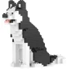 Jekca - Husky Mini 01 - Lego - Sculpture - Construction - 4D - Brick Animals - Toys - Avvenice