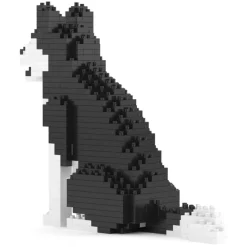 Jekca - Husky Mini 01 - Lego - Sculpture - Construction - 4D - Brick Animals - Toys - Avvenice
