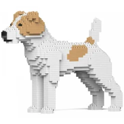 Jekca - Jack Russell Terrier 01S-M03 - Lego - Sculpture - Construction - 4D - Brick Animals - Toys - Avvenice