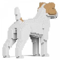 Jekca - Jack Russell Terrier 01S-M03 - Lego - Sculpture - Construction - 4D - Brick Animals - Toys - Avvenice