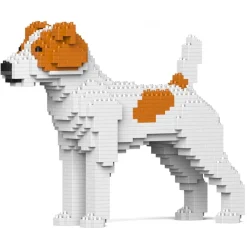Jekca - Jack Russell Terrier 01-M01 - Big - Lego - Sculpture - Construction - 4D - Brick Animals - Toys - Avvenice