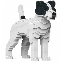 Jekca - Jack Russell Terrier 01-M02 - Big - Lego - Sculpture - Construction - 4D - Brick Animals - Toys - Avvenice
