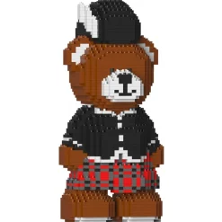 Jekca - Jekca Bear (Scottish) 01 - Lego - Sculpture - Construction - 4D - Brick Animals - Toys - Avvenice