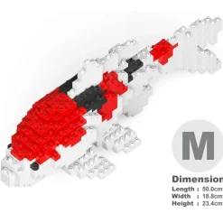 Jekca - Koi Fish 01 - Big - Lego - Sculpture - Construction - 4D - Brick Animals - Toys - Avvenice