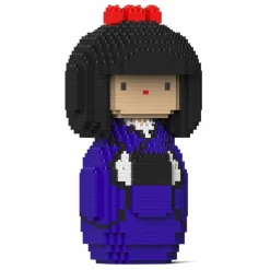 Jekca - Kokeshi Doll 01-M02 - Big - Lego - Sculpture - Construction - 4D - Brick Animals - Toys - Avvenice