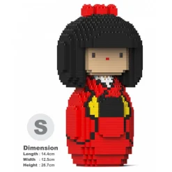 Jekca - Kokeshi Doll 01S-M01 - Lego - Sculpture - Construction - 4D - Brick Animals - Toys - Avvenice