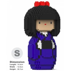 Jekca - Kokeshi Doll 01S-M02 - Lego - Sculpture - Construction - 4D - Brick Animals - Toys - Avvenice