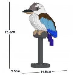 Jekca - Kookaburra 01S-M02 - Lego - Sculpture - Construction - 4D - Brick Animals - Toys - Avvenice