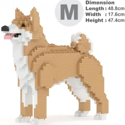 Jekca - Korean Jindo 01 - Big - Lego - Sculpture - Construction - 4D - Brick Animals - Toys - Avvenice