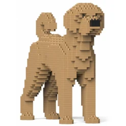 Jekca - Labradoodle 01-M02 - Big - Lego - Sculpture - Construction - 4D - Brick Animals - Toys - Avvenice