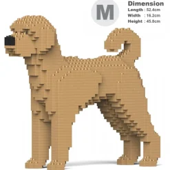 Jekca - Labradoodle 01-M02 - Big - Lego - Sculpture - Construction - 4D - Brick Animals - Toys - Avvenice
