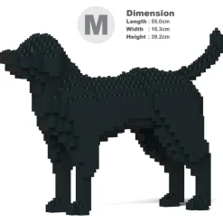 Jekca - Labrador Retriever 01-M03 - Big - Lego - Sculpture - Construction - 4D - Brick Animals - Toys - Avvenice
