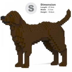 Jekca - Labrador Retriever 01S-M05 - Lego - Sculpture - Construction - 4D - Brick Animals - Toys - Avvenice