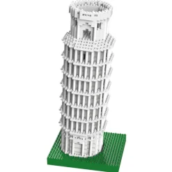 Jekca - Leaning Tower of Pisa 01S - Lego - Sculpture - Construction - 4D - Brick Animals - Toys - Avvenice