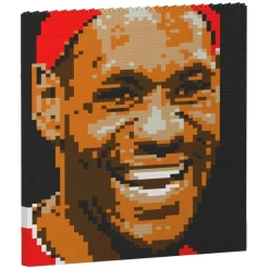 Jekca - LeBron James Brick Painting 04S - Lego - Sculpture - Construction - 4D - Brick Animals - Toys - Avvenice